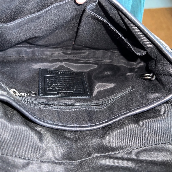 Coach Vintage Soho Signature C Black Monogram Y2K Shoulder Handbag Purse F12308 - Picture 12 of 14